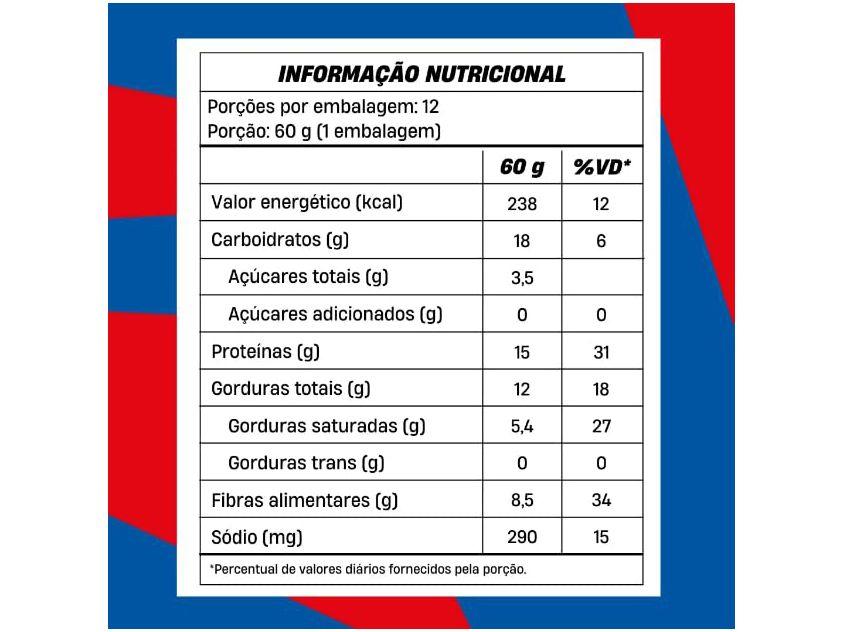 Barra de Proteína Mais Mu Mukebar Sabor Paçoquita 15g de Proteína Zero Açúcar Display 12 Unidades - 5