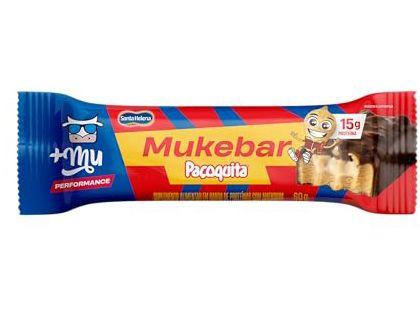 Barra de Proteína Mais Mu Mukebar Sabor Paçoquita 15g de Proteína Zero Açúcar Display 12 Unidades - 1