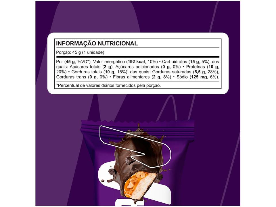 Barra de Proteína Nutrata Dark Caramel Protein 45g 12 Unidades - 3