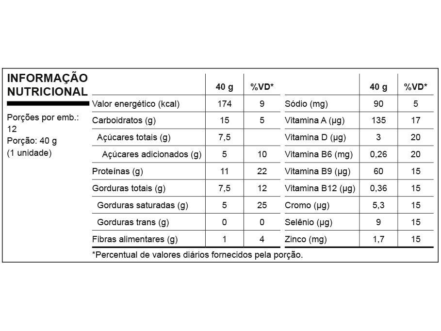 Barra de Proteína Nutrata Grego Whey 	Morango com Chantilly 40g 12 Unidades - 4