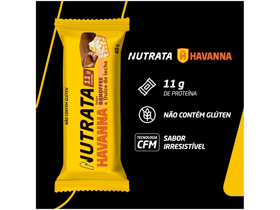 Barra de Proteína Nutrata Havanna Banoffee e Dulce de Leche 40g 12 Unidades - 1