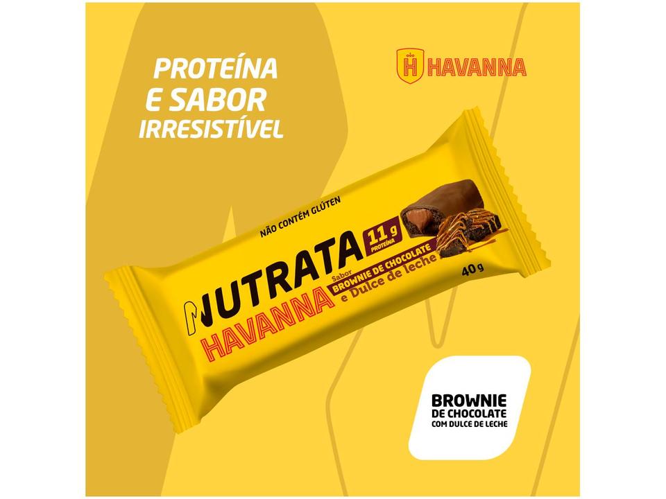 Barra de Proteína Nutrata Havanna Brownie de Chocolate e Dulce de Leche 40g 12 Unidades - 2