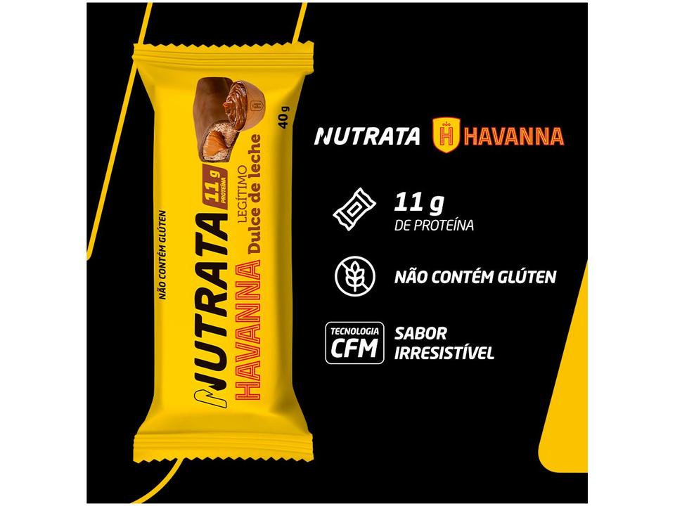 Barra de Proteína Nutrata Havanna Dulce de Leche Legítimo 40g 12 Unidades - 1