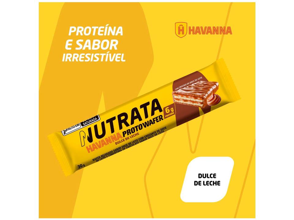 Barra de Proteína Nutrata Havanna Proto Wafer Dulce de Leche 30g 12 Unidades - 2