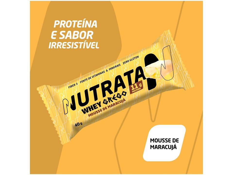 Barra de Proteína Nutrata Whey Grego 	Mousse de Maracujá 40g 12 Unidades - 2