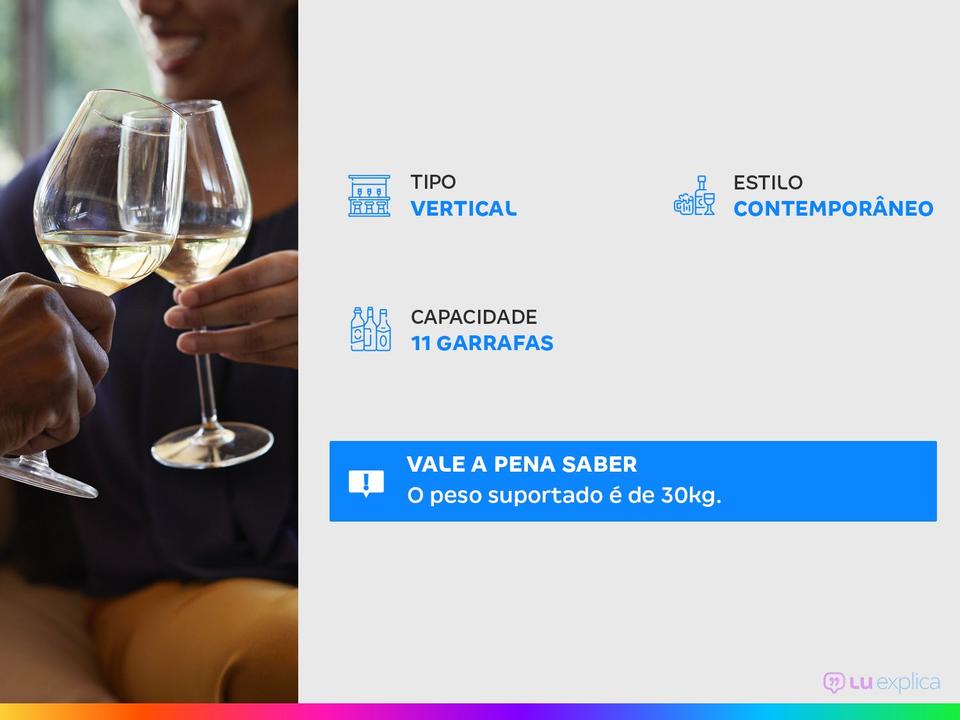 Barzinho para Sala 11 Garrafas Bali EDN Móveis - 1