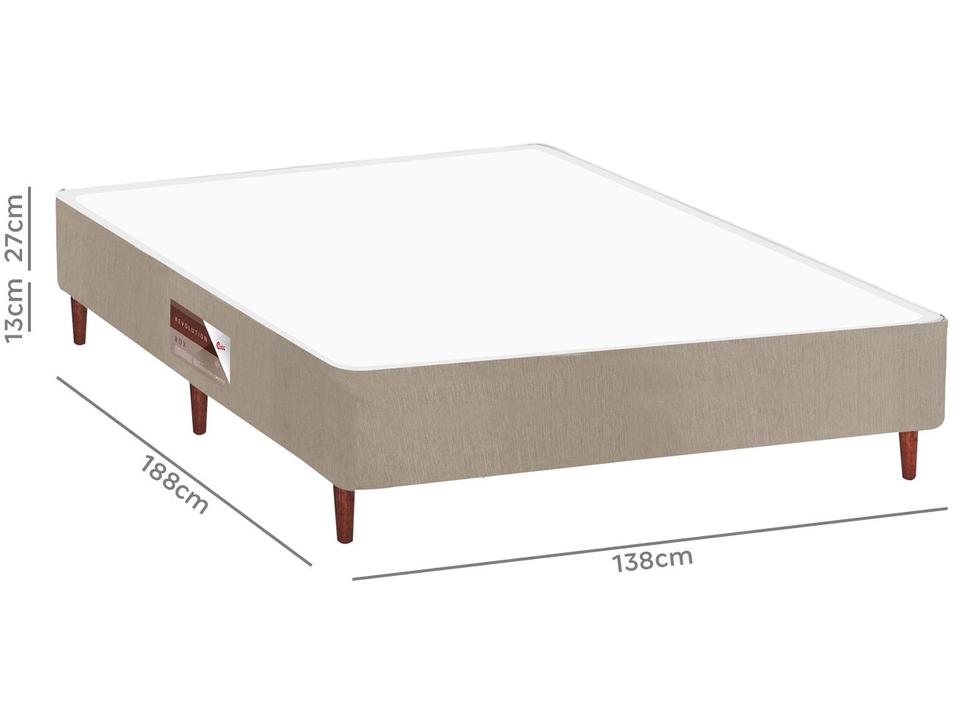 Base Cama Box Casal Castor 27x138x188cm Revolution - 1