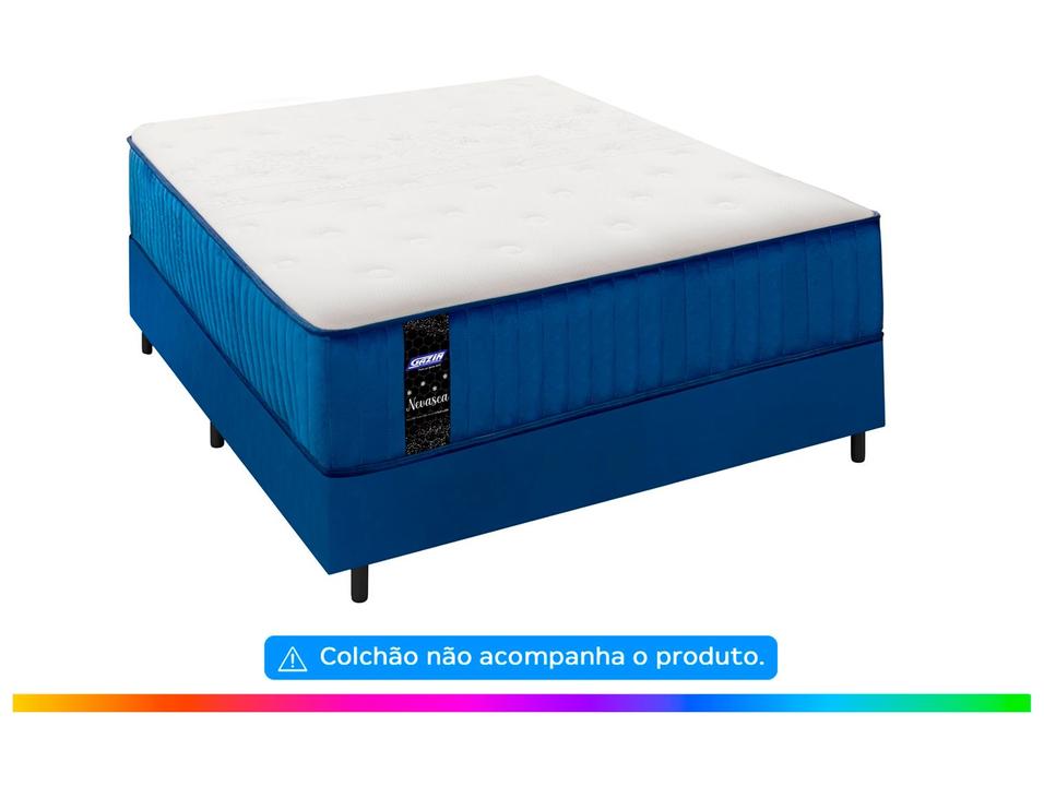 Base Cama Box Casal Gazin 27x138x188cm Nevasca - 3