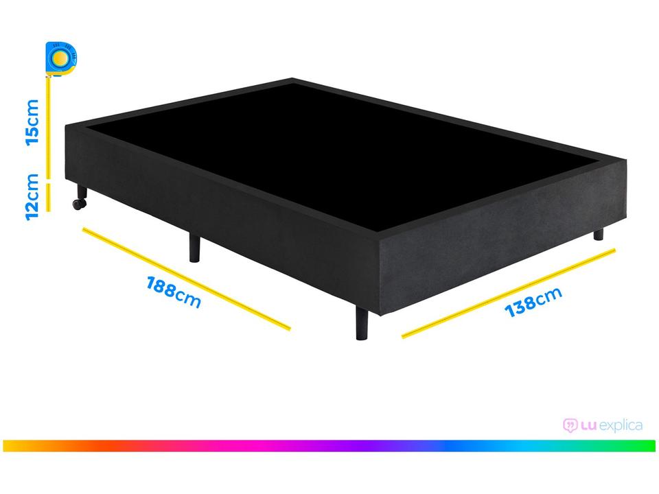 Base Cama Box Casal Gazin 27x138x188cm Vip Topázio - 2