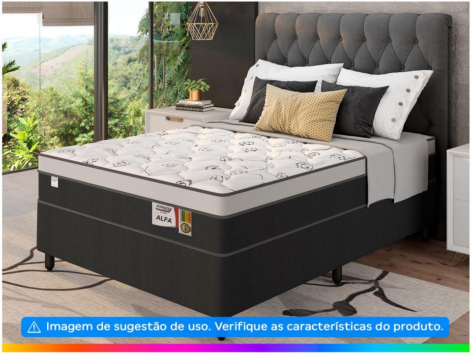 Base Cama Box Casal Plumatex 37x138x188cm Alfa - 1