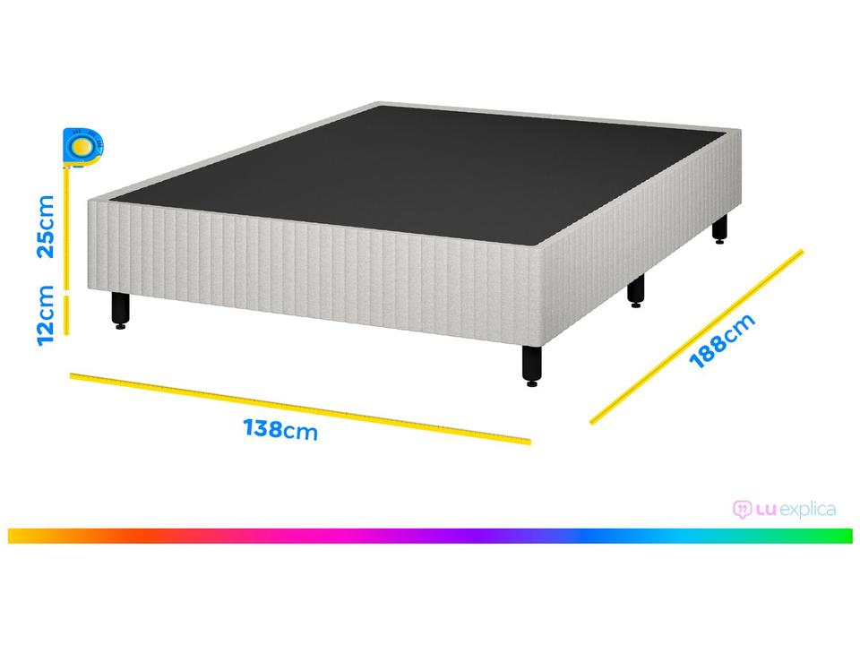 Base Cama Box Casal Plumatex 37x138x188cm - 5