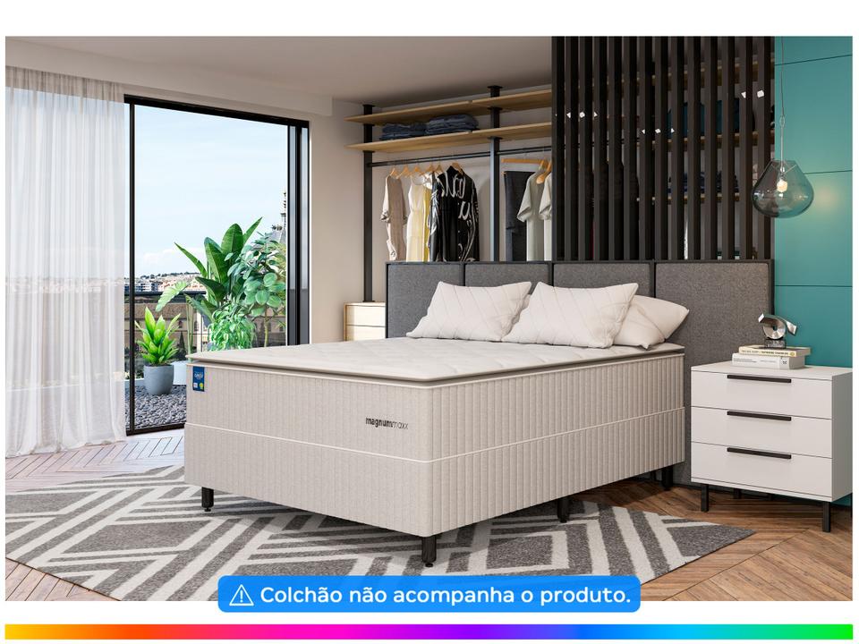 Base Cama Box Casal Plumatex 37x138x188cm - 1