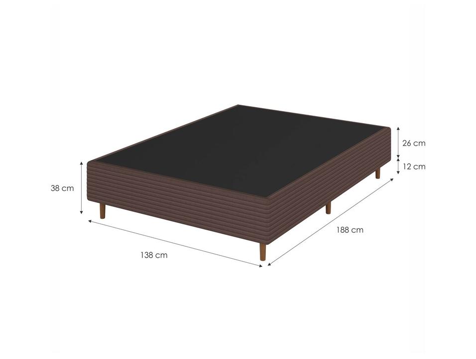 Base Cama Box Casal Umaflex 26x138x188cm Harmony Plus - 3
