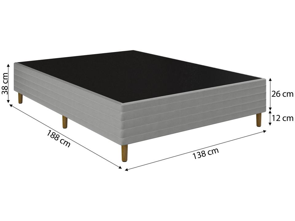 Base Cama Box Casal Umaflex 38x138x188cm New Prada - 4