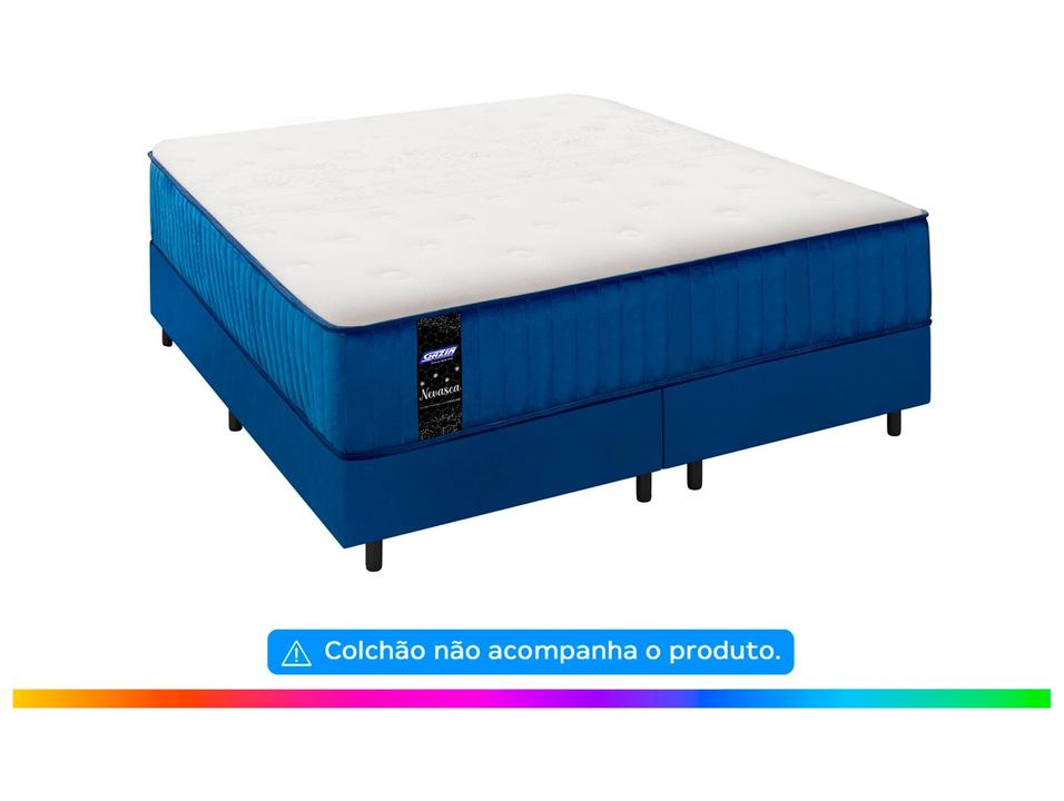 Base Cama Box King Gazin 27x193x203cm Nevasca - 3