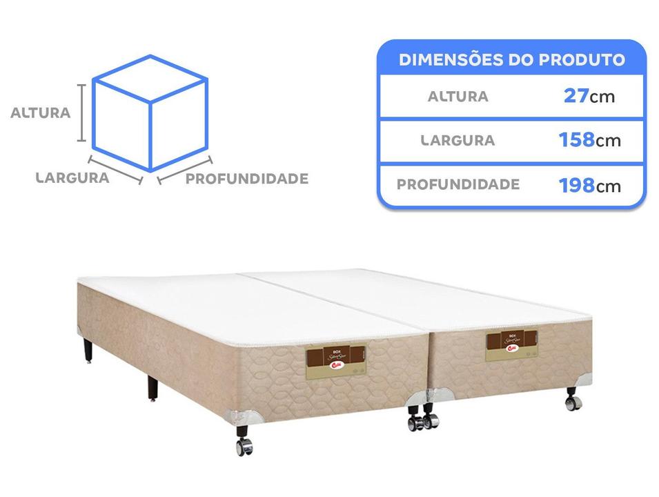 Base Cama Box Queen Castor 27x158x198cm Silver Star Air Pocket - 4
