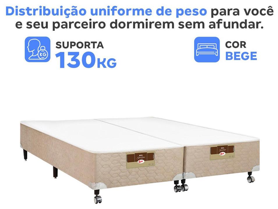 Base Cama Box Queen Castor 27x158x198cm Silver Star Air Pocket - 3
