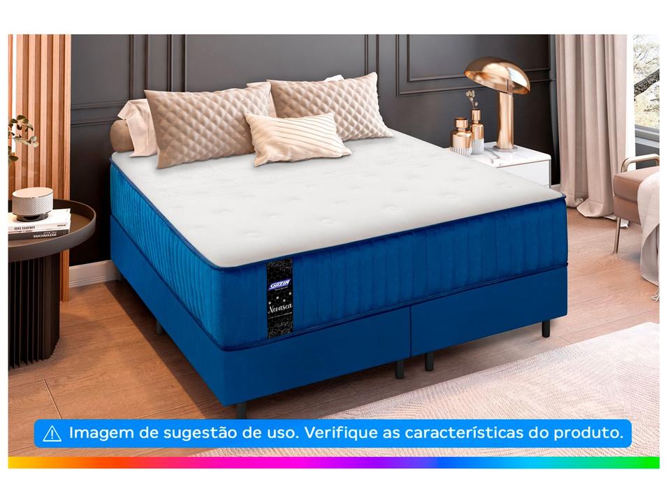 Base Cama Box Queen Gazin 27x158x198cm Nevasca - 1