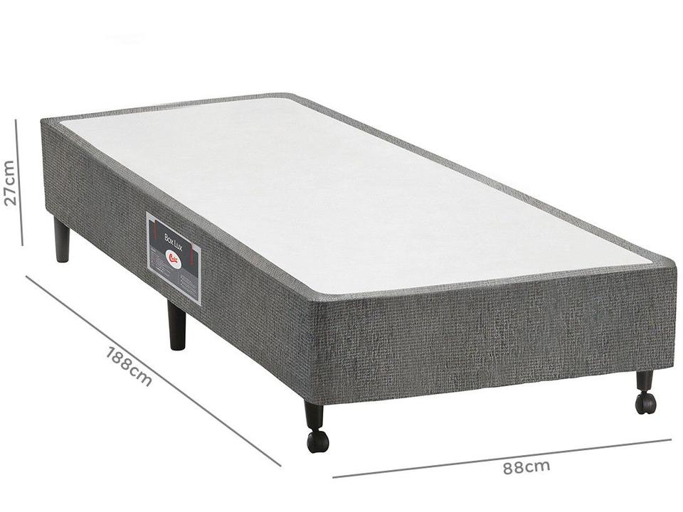 Base Cama Box Solteiro Castor 27x88x188cm Lux - 1