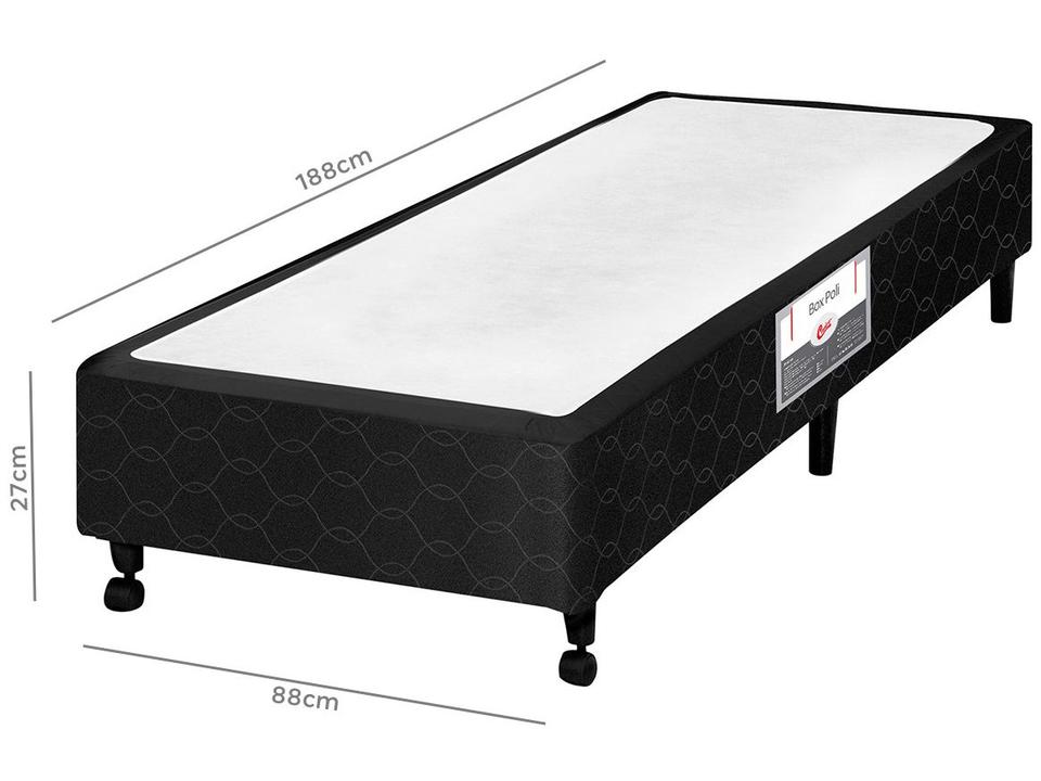 Base Cama Box Solteiro Castor 27x88x188cm Poli - 2