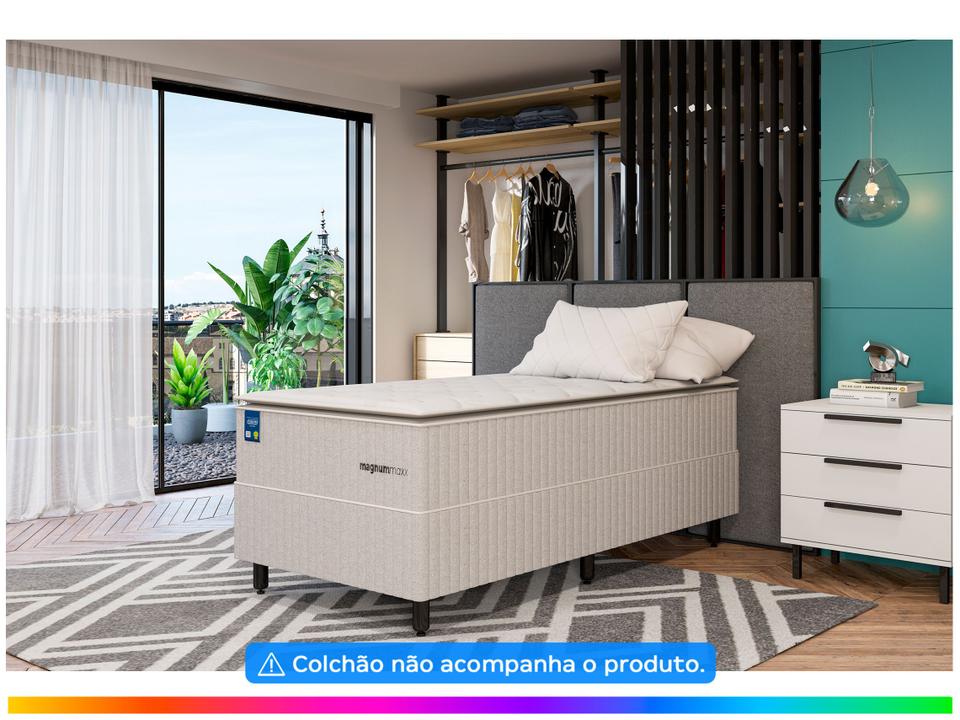 Base Cama Box Solteiro Plumatex 37x88x188cm Magnum Maxx - 1
