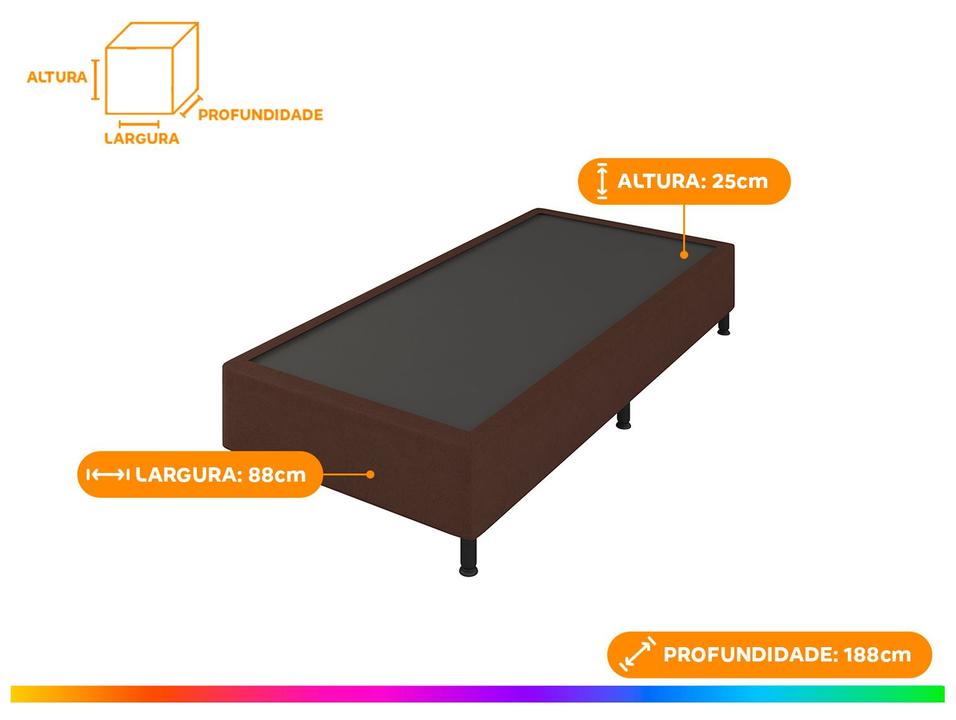 Base Cama Box Solteiro Prorelax 37x88x188cm Diplomata - 3