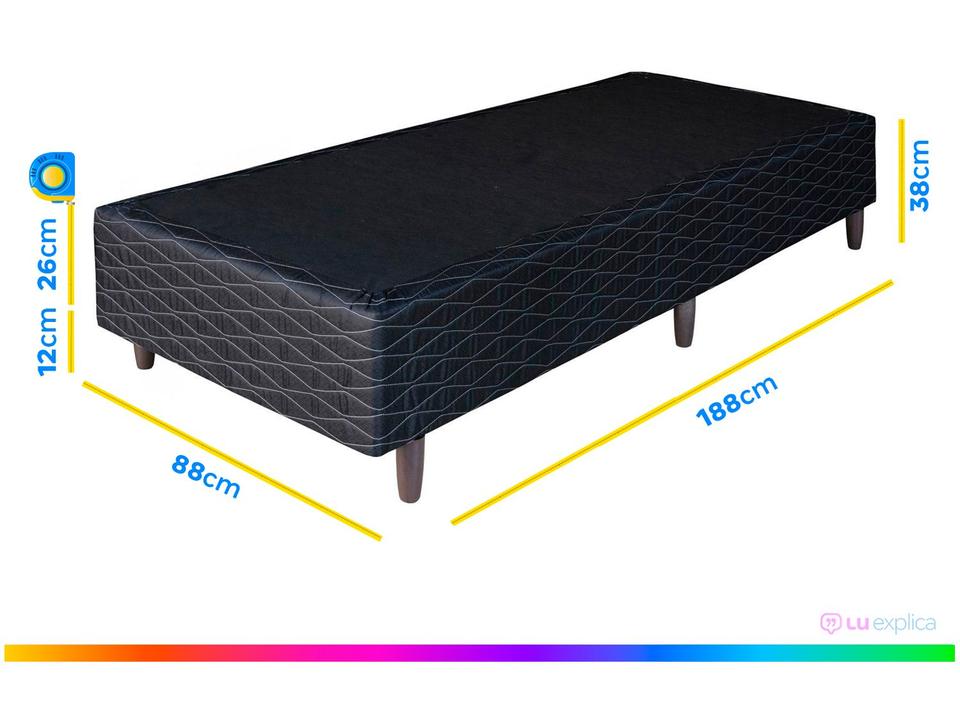 Base Cama Box Solteiro Umaflex 88x38x188cm - 4