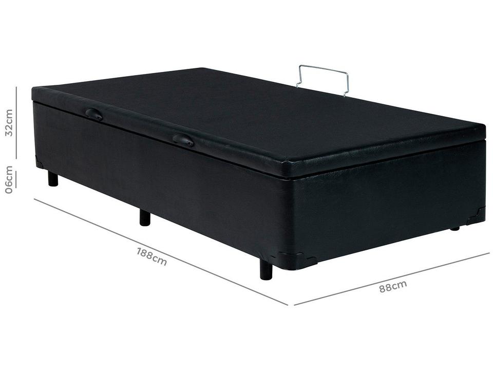 Base Cama Box Solteiro V-Joy com Baú 38x88x188cm Bravus - 4