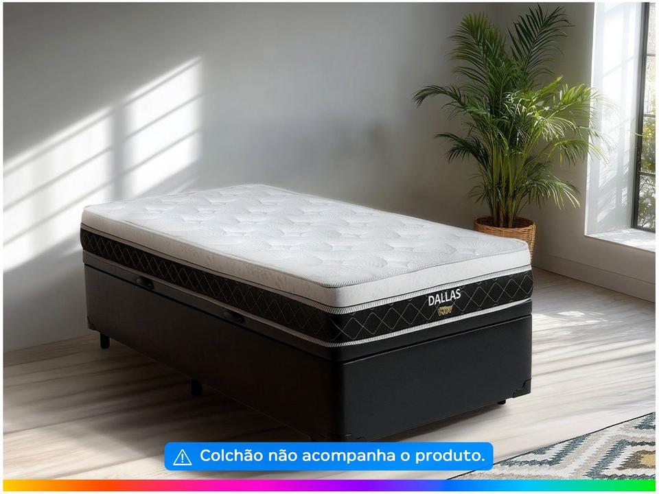 Base Cama Box Solteiro V-Joy com Baú 38x88x188cm Bravus - 1