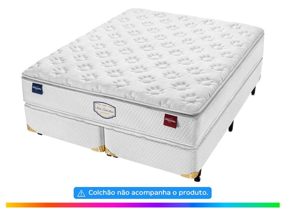 Base Cama Box Super King Americanflex Bipartida 25x192x203cm Seis Estrelas - 3