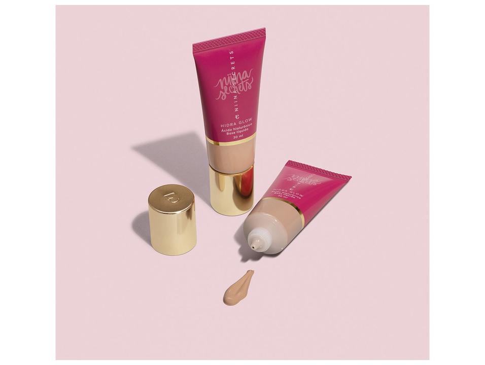 Base Eudora Niina Secrets Hydra Glow Líquida Cor 25 30ml - 9