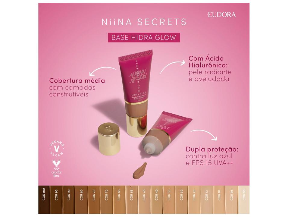 Base Eudora Niina Secrets Hydra Glow Líquida Cor 30 30ml - 1