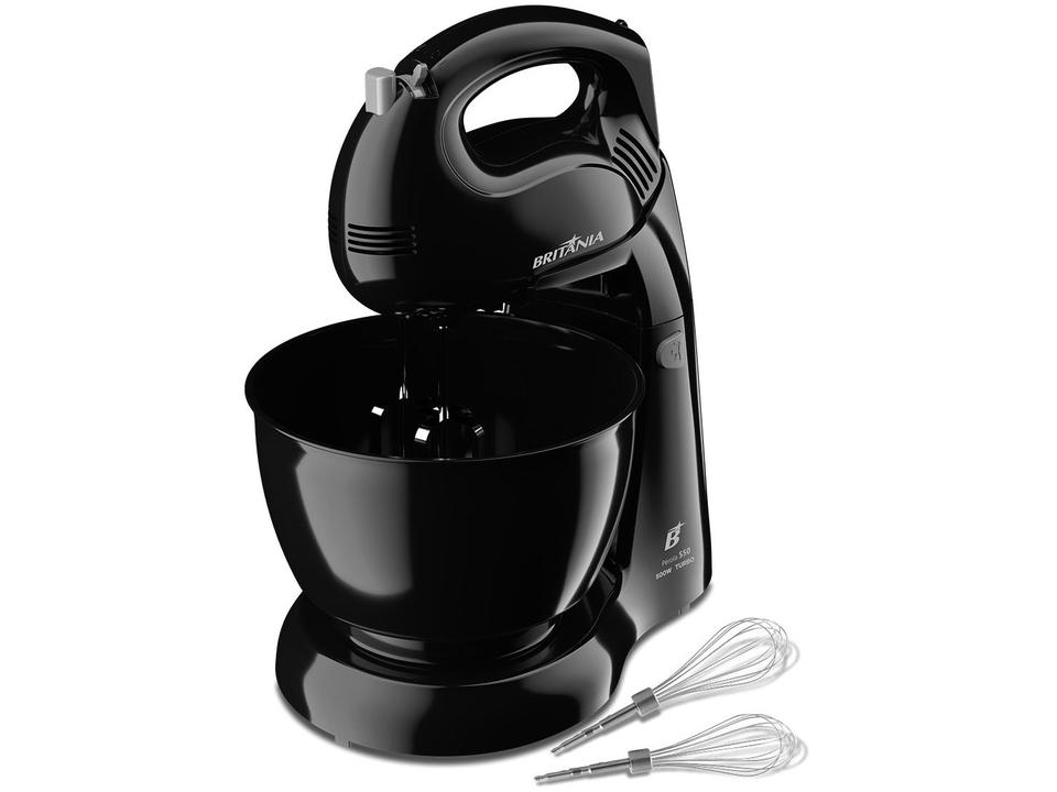 Batedeira Britânia Preta 500W 4 Velocidades 4,3L Pérola 550 - 6