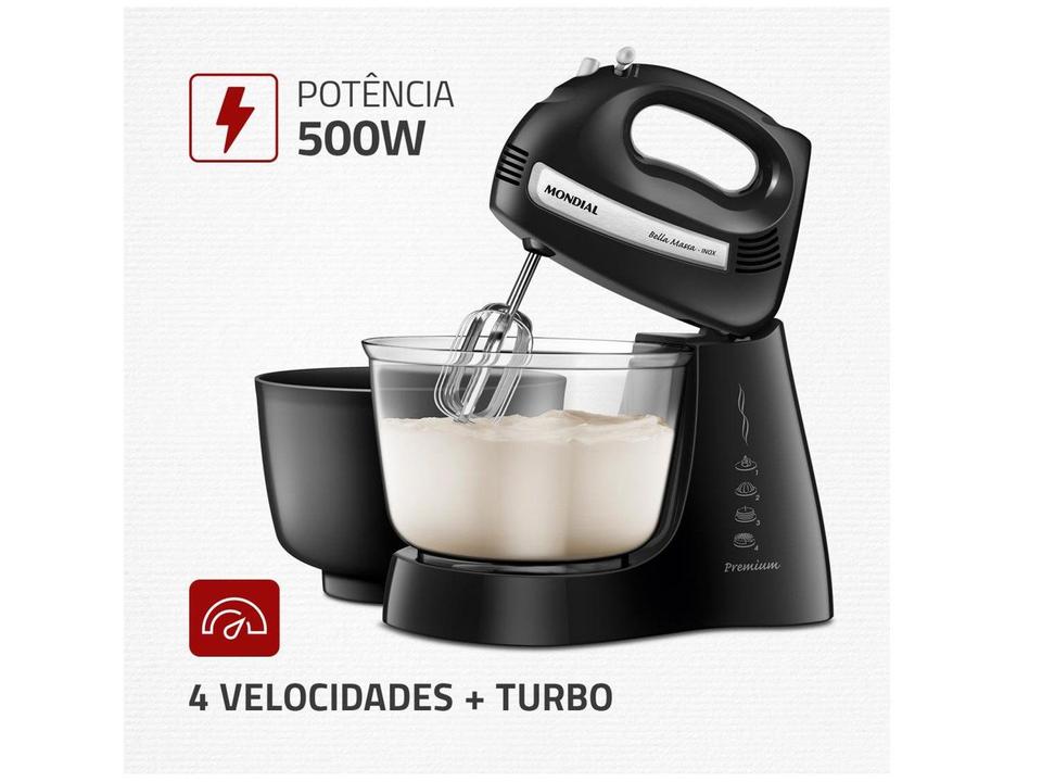 Batedeira Mondial 400W Bella Massa B-23 NP - 2