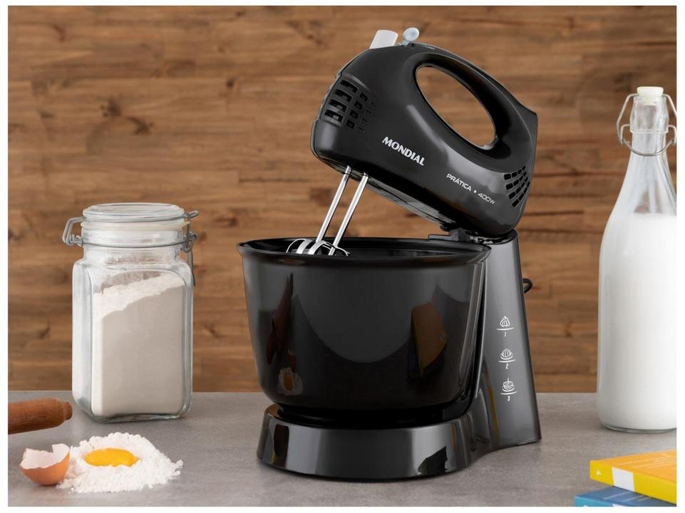 Batedeira Mondial Preta 400W Prática B-44-B - 7