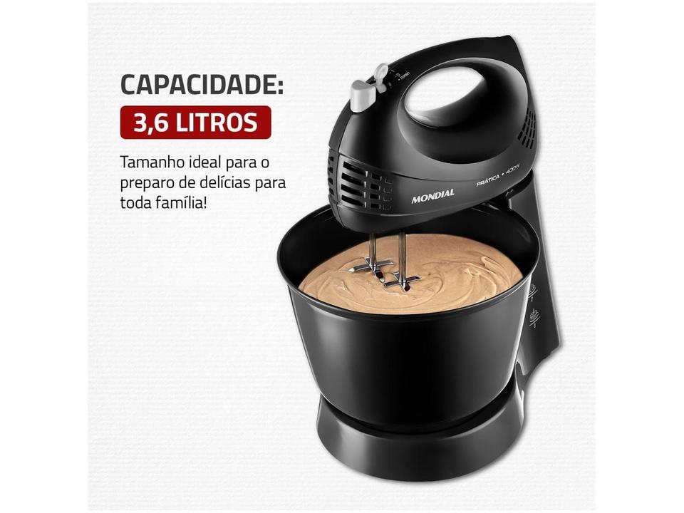Batedeira Mondial Preta 400W Prática B-44-B - 2