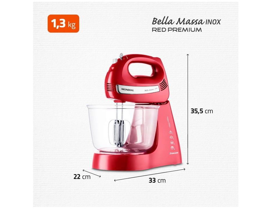 Batedeira Mondial Vermelha 500W Premium - 7