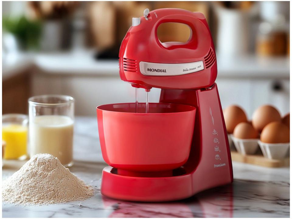 Batedeira Mondial Vermelha 500W Premium - 1