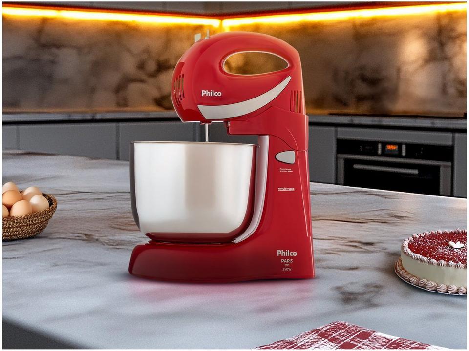Batedeira Philco Vermelha 350W Paris - 1