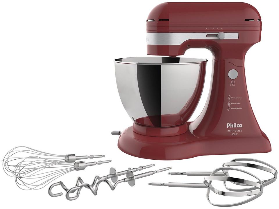 Batedeira Philco Vermelha 500W PBT510V - 2