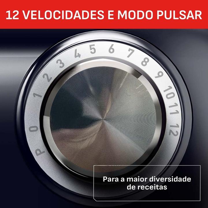 Batedeira Planetária Arno Inox e Preta 500W 12 Velocidades Tigela Inox 3,5L Bake Easy KM10 com 3 Batedores - 2