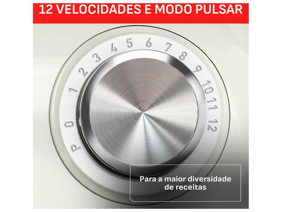 Batedeira Planetária Arno Marfim e Inox 500W 12 Velocidades Tigela Inox 3,5L Bake Easy KM14 com 3 Batedores - 3