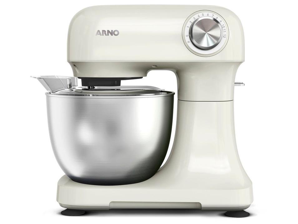 Batedeira Planetária Arno Marfim e Inox 500W 12 Velocidades Tigela Inox 3,5L Bake Easy KM14 com 3 Batedores - 9