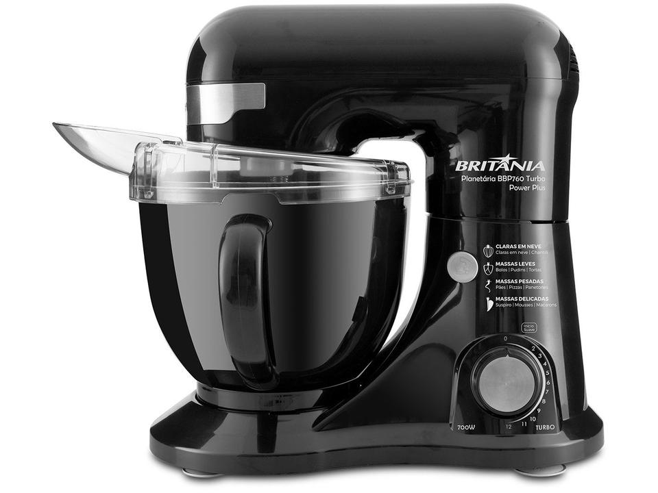 Batedeira Planetária Britânia Preta 700W - 3