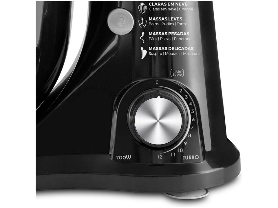 Batedeira Planetária Britânia Preta 700W - 10