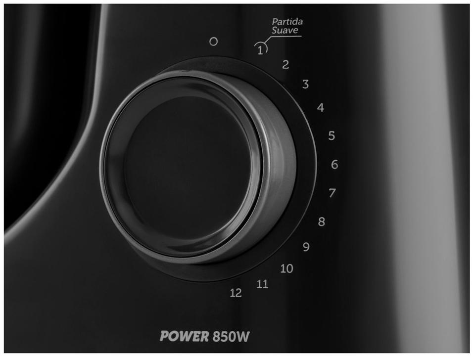Batedeira Planetária Oster Preta 850W 12 Velocidades Tigela Inox 4L OBAT641 - 10