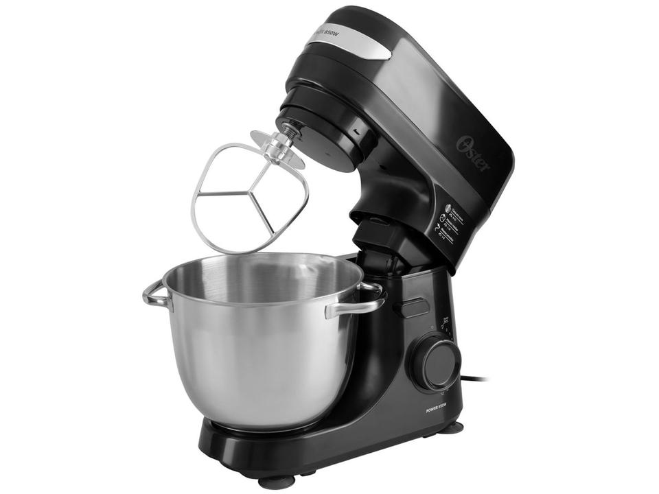 Batedeira Planetária Oster Preta 850W 12 Velocidades Tigela Inox 4L OBAT641 - 6