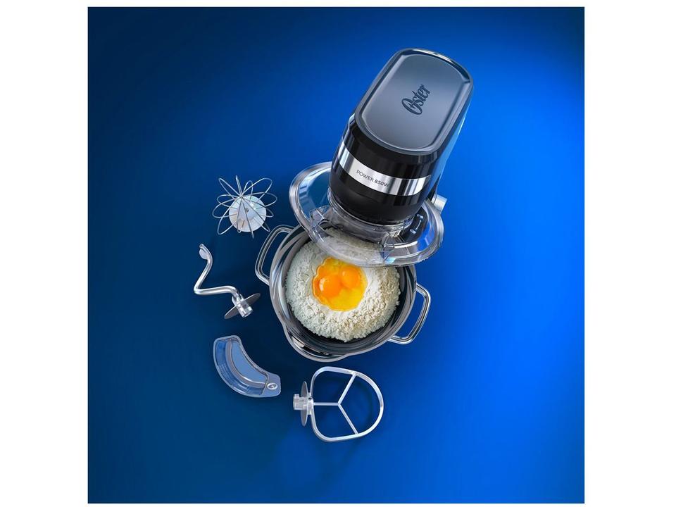Batedeira Planetária Oster Preta 850W 12 Velocidades Tigela Inox 4L OBAT641 - 13