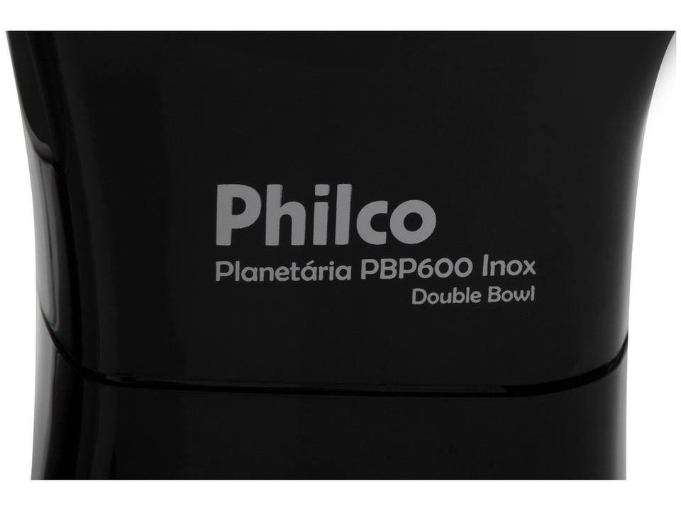 Batedeira Planetária Philco Preta 600W - Double Bowl PBP600P 12 Velocidades - 110 V - 6