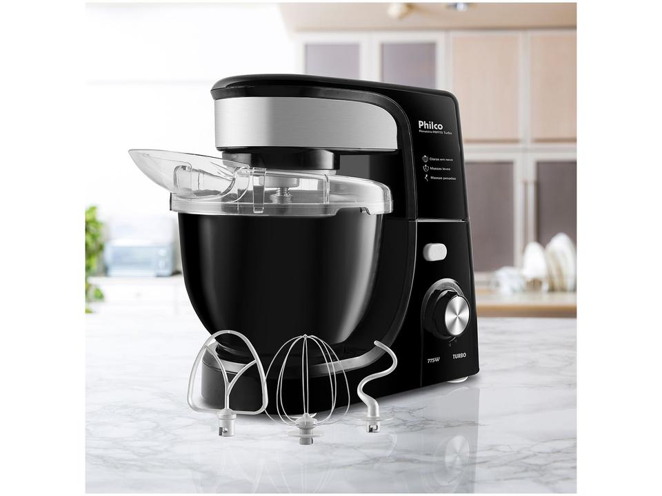 Batedeira Planetária Philco Preta 775W 12 Velocidades 4 Litros Turbo PBP775P - 9